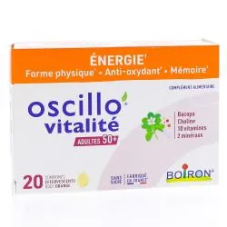BOIRON Oscillo Vitalité 50+ x20 comprimés effervescents gout orange