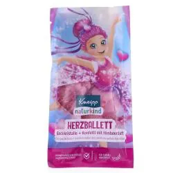 KNEIPP Nature Kids - Cristaux de bains + confettis de cœurs parfum framboise