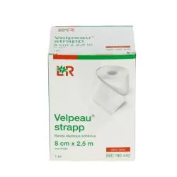 VELPEAU STRAPP Bande De Compression Adhésive élastique 8cm x 2,5m