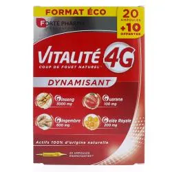 FORTÉ PHARMA Vitalité 4G Dynamisant 30 ampoules