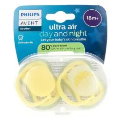 AVENT Sucettes Ultra Air Day And Night 18+ mois