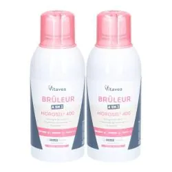 VITAVEA Brûleur 4 en 1 Morosil 400 Saveur pêche lot de 2 x 500ml