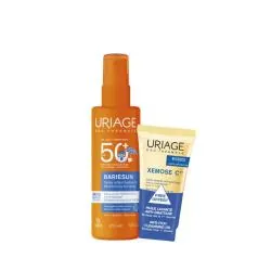 URIAGE Bariesun - Spray Solaire Enfant Hydratant SPF50+ 200ml + Xémose C8+ Huile Lavante Anti-Grattage 50ml Offerte