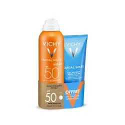 VICHY Capital Soleil brume hydratante invisible SPF50 + lait après-soleil 100ml offert
