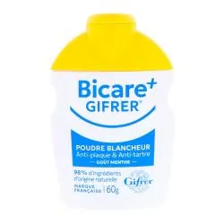 GIFRER Bicare plus dentifrice poudre double action flacon 60g