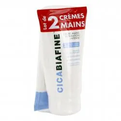 CICA BIAFINE Crème mains réparation intense lot de 2 tubes 75ml