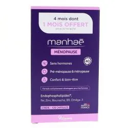 MANHAE Ménopause sans hormones 4mois x 120 gélules