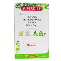 SUPERDIET Quatuor minceur bio 20 ampoules