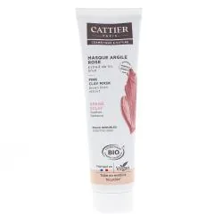 CATTIER Masque bio argile rose aloe vera peaux sensibles tube 100ml