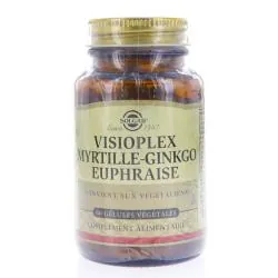 SOLGAR Visioplex myrtille ginkgo euphraise 60 gélules