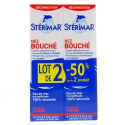 STÉRIMAR Hypertonique nez bouché enrichi en cuivre lot de 2 flacons 100ml