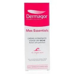 DERMAGOR Mes essentiels - Crème hydratante riche visage 24h au collagène marin 40ml