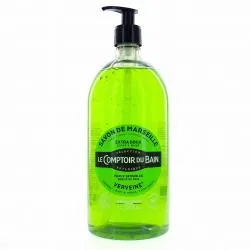 LE COMPTOIR DU BAIN Savon liquide de marseille verveine flacon pompe 1l