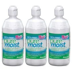 OPTI-FREE - Pure Moist - Solution muti-fonctions de décontamination lot de 3 flacons 300ml