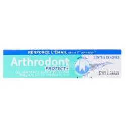 ARTHRODONT Protect+ - Gel dentifrice quotidien fluoré tube 75ml