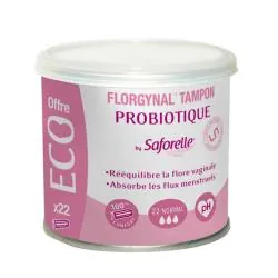 SAFORELLE Florgynal tampons probiotique normaux boîte de 22