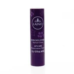 LAINO Soin des lèvres fragilisées parfum Cassis nacrée stick 4g