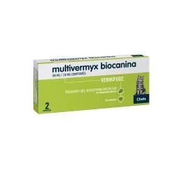 BIOCANINA Vermifuge - Multivermyx chat comprimésx2