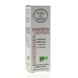 ELIXIRS & CO Les fleurs de Bach Concentration flacon 20 ml