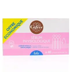 GIFRER Sérum physiologique unidoses stériles de 5ml boîte de 40
