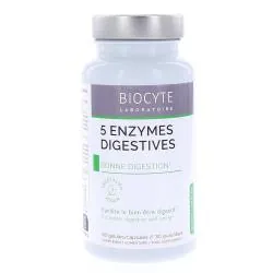 BIOCYTE 5 enzymes digestives 60 gélules