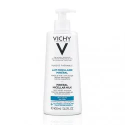 VICHY Pureté Thermale - Lait micellaire minéral peau sèche flacon pompe 400ml