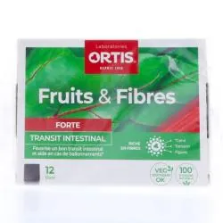 ORTIS Fruits & Fibres Forte Transit Intestinal boîte de 12 cubes