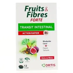 ORTIS Fruits & fibres forte transit intestinal 12 comprimés