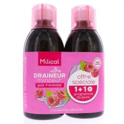 MILICAL Ultra Draineur Minceur Framboise lot de 2 x 500ml