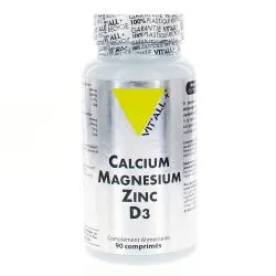 VIT'ALL+ Calcium, Magnésium, Zinc, D3 90 comprimés