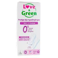 LOVE&GREEN Protège slip hypoallergéniques Anti-irritation x28