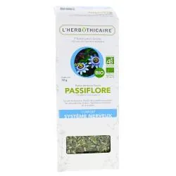 L'HERBÔTHICAIRE Partie aérienne fleurie Passiflore Bio Plante pour tisane 50g