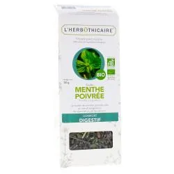 L'HERBÔTHICAIRE Feuille Menthe Poivrée Bio Plante pour tisane 50g
