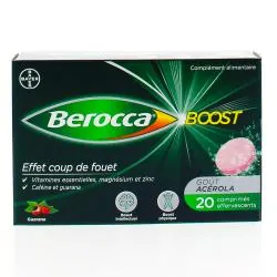 BEROCCA Boost - effervescent sans sucre boîte de 20 comprimés