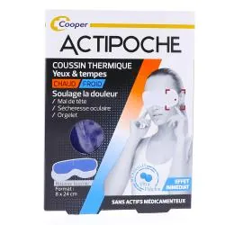 ACTIPOCHE Coussin thermique pour yeux et tempes en microbilles 8x24cm