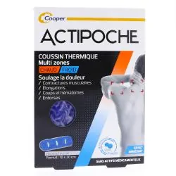 ACTIPOCHE Coussin thermique multizones en microbilles 10x30cm