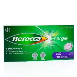 BEROCCA Energie - goût Cassis 30 comprimés effervescents