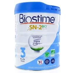 BIOSTIME Lait infantile - SN-2 Bio Plus 3ème Âge de 10 à 36 Mois pot 800 g