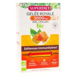 SUPERDIET Gelée Royale 3000mg Bio 20x15ml