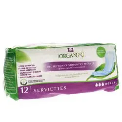 ORGANYC Protection serviette hygiénique flux normal x12