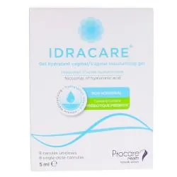 IDRACARE Gel hydratant vaginal 8 canules 5ml