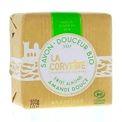 LA CORVETTE Savon pain douceur bio amande douce 100g